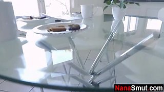 Hot Step Grandma Gives Blowjob to Young Step Grandson