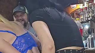 Girls Fucking with Strapless Dildo While We Watch