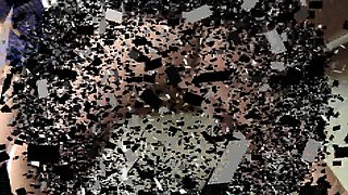 3 girls pee on smirni in kitchen