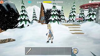 Fuckerman Winter Lovers Complete Gameplay - Huge Tits Teen & MILF Hardcore Threesome Anal Fuck