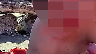 Risky Blowjob on the Canary Beach Caught with Intense Orgasm P2 - Misscreamy