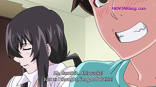 Horny MILF Seduces Gamer Boy at Friend's Apartment - HENTAI UNCENSORED (Subtitled)