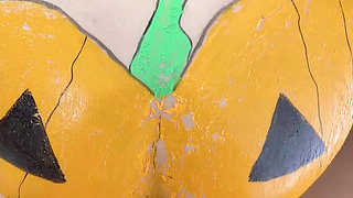 Halloween pumpkin ass