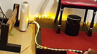 Lave in Leather Sack Part 1 - MILF Domina Teases Bound Cock Edging Denial BDSM