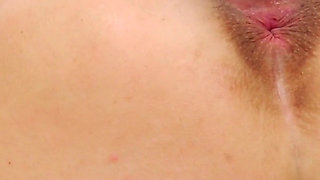 Cute young woman's pussy spreading, gaping and hard fucking