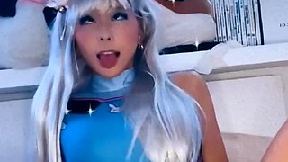 Cute blonde teen Lindsey solo toying pussy and ass