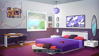 Summertime saga: stepbrother found out that his stepsister is a cam girl ep 63