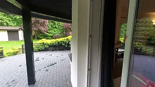 Amateur MILF Wanilianna Golden Shower Pissing On Terrace In Stockings