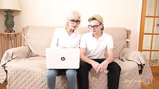 Exciting girlfriend's gilf sex