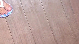 Big-ass Stepmother Helps Stepson with Ball Suffering