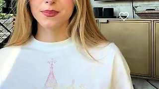 Blonde teen Sierras first erotic masturbation video