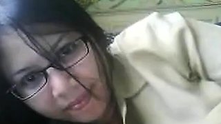 Indonesian MILF Plays with Her Big Boobs on Webcam