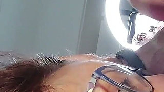 I Cum in My Girlfriend's Face with Glasses