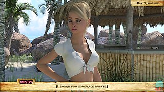 Naughty visual novel game with a point of view twist featuring a stepdaughter on Lewd Island