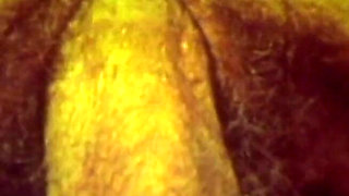 Retro Green-tinted Vintage Classic with Hairy Brunette Orgy