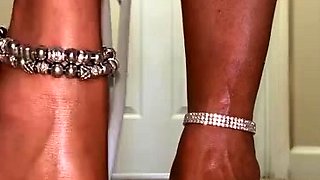 Linsey Dawn solo foot fetish