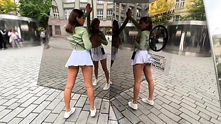 Fake agent fuck brunette amateur babe outdoor