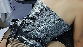 Sticking to Husband Sissy Full Video We Play with Long Dildo