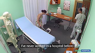 Shy Wendy Moon fucked in the hospital by her new horny doctor