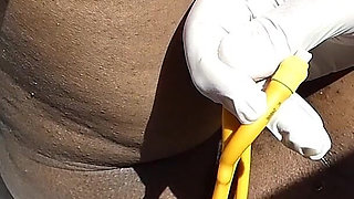 Kinky African MILF's Peeing Day 01, Part 2