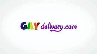 Daddy Strokes Two Big Cocks