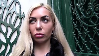 big facial after dp for busty slut in lingerie