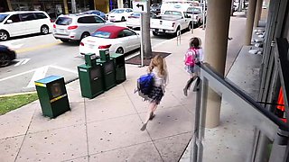 Blonde Shoplifter Caught Hiding Panties Security Office Sex
