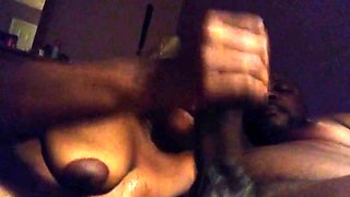 Sucking Big Black Cock - Amateur Blowjob Video