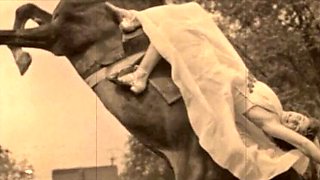 Hairy Victorian Lady Fucks Gentleman - Retro Vintage Porn with Natural Tits