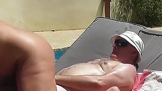 Fucking and Squirting by the Pool