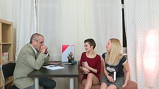 Russians Natali & Martina in a wild threesome