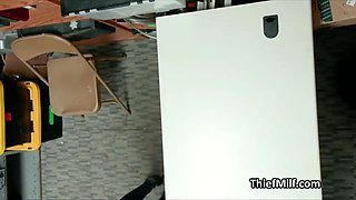 Asian MILF makes a deal with the security guard