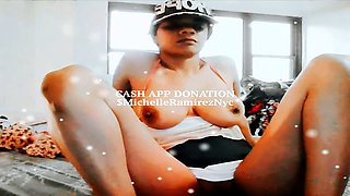 After-party with ebony swingers getting down at home