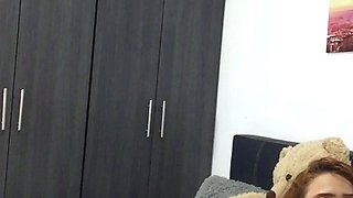 I play with my friend's sexy tits