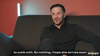 Wild Valentina and Nick's hairy pussy clip