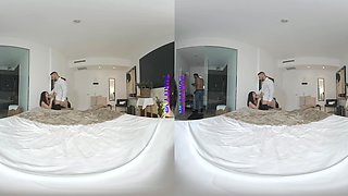 PURITYVR Naughty waiter with Elena Spano