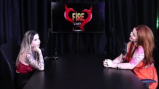 Slutty redhead shows off her huge breasts after saying she's always been a show-off, never had a 3some, participated in the "Casa das Pimentinhas" (House of the Peppers), will samba at Carnival, and her unusual place... - Isadora Closel