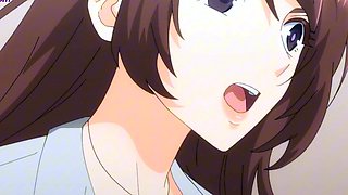 Anime MILF gets on all fours and begs for deep pounding