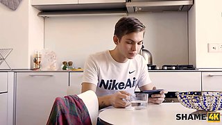 Shame4k. cougar and fresh lover have no time to switch the location and commence fucking