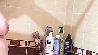 Horny Husband Watches His Chubby Wife Shower, Then They Enjoy Some Hot Time Together