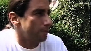 Hardcore ffm blowjob and doing handjob