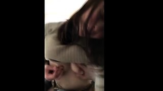 Amateur blondes pov blowjob and hardcore fun with lucky dude