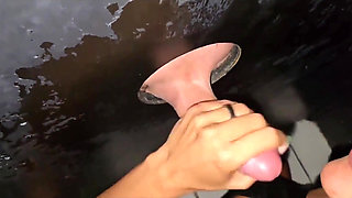 My Husband Loves Watching Me Get Fucked in the Glory Hole and Even Films It so He Can Jerk off Afterwards