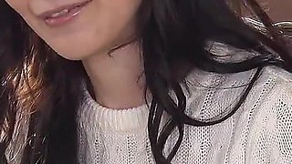 Cute Japanese Teen Get Real Squirt Orgasm While Uncensored Casting Clit Play with Vibrator