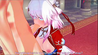 March 7th Hot Blowjob - Honkai Star Rail