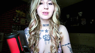 Sexy Alternative Blonde Burping