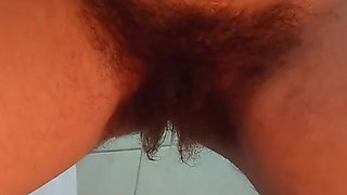 Nude Pee and Open Wide Soaked Dripping Bush