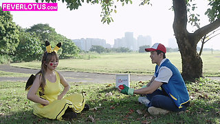 Anime Cosplay Una - Huge Tits Asian Babe Pounded Raw