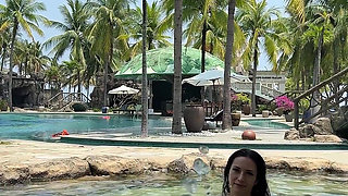Boobs Flashing Outdoor, Ahegao, Spit, Getting Wet