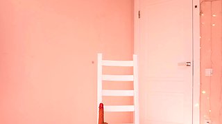 Solo toy masturbation with lonely girl